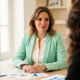Miralena Innovación atendiendo una consulta sobre ahorro para primera vivienda en Cabrera de Mar